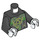 LEGO Zwart Skull Sorcerer Minifig Torso (973 / 76382)