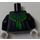 LEGO Noir Skull Sorcerer Minifig Torse (973 / 76382)