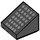 LEGO Zwart Helling 1 x 1 (31°) met Grijs Dots (35338 / 72297)