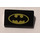 LEGO Schwarz Steigung 1 x 2 (31°) mit Batman Logo (Smaller) Aufkleber (85984)