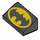 LEGO Noir Pente 1 x 2 (31°) avec Batman logo avec tête à bout mince (26093 / 85984)