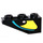 LEGO Zwart Helling 1 x 3 (25°) Omgekeerd met Eye Both Sides (Rechtsaf) Sticker (4287)