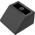 LEGO Schwarz Steigung 2 x 2 (45°) Invertiert mit Hohlrohr-Distanzstück darunter (76959)