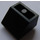 LEGO Zwart Helling 2 x 2 (45°) Omgekeerd met massieve ronde buis aan de onderzijde