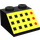 LEGO Zwart Helling 2 x 2 (45°) met Zwart Vierkant Buttons en Rood LEDs (3039)