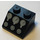 LEGO Schwarz Steigung 2 x 2 (45°) mit Gauges und Dials (3039 / 80405)