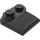 LEGO Zwart Helling 2 x 2 Gebogen met gebogen uiteinde (47457)