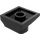 LEGO Zwart Helling 2 x 2 Gebogen met gebogen uiteinde (47457)