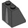 LEGO Schwarz Steigung 2 x 2 x 2 (65°) mit Grau Skirt mit Unterrohr (3678 / 98037)