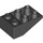 LEGO Zwart Helling 2 x 3 (25°) Omgekeerd zonder verbindingen tussen noppen (3747)