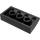 LEGO Schwarz Steigung 2 x 4 Gebogen mit Unterrohren (88930)