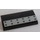 LEGO Black Slope 2 x 4 Curved with Medium Stone Gray Panel with 12 Rivets Sticker with Bottom Tubes (88930)