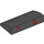 LEGO Black Slope 2 x 4 Curved with Red &#039;1&#039; and &#039;2&#039; without Bottom Tubes (61068 / 69922)