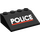 LEGO Black Slope 3 x 4 (25°) with &quot;POLICE&quot; (3297)