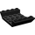 LEGO Schwarz Steigung 4 x 6 (45°) Doppelt Invertiert mit Open Center mit 3 Löchern (30283 / 60219)