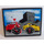 LEGO Black Slope 6 x 8 (10°) with Car Game Screen Sticker (3292 / 4515)