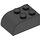 LEGO Noir Pente Brique 2 x 3 avec Haut incurvé (6215)