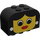 LEGO Schwarz Steigung Backstein 2 x 4 x 2 Gebogen mit Female Gesicht, rot Lips (4744)