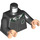 LEGO Zwart Slytherin Robes Torso (973 / 76382)