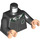 LEGO Black Slytherin Robes Torso (973 / 76382)