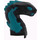 LEGO Black Snake Head with Dark Turquoise (49588)