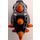 LEGO Black Snake Head with Orange Horns (11721)