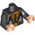 LEGO Schwarz Snake Oiler Torso (973 / 76382)