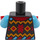 LEGO Negro Snowboarder - Negro Snowsuit Minifigura Torso (973 / 76382)