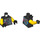 LEGO Noir Sons of Garmadon Minifig Torse (973 / 76382)