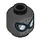 LEGO Black Spider-Man Noir Minifigure Head (Recessed Solid Stud) (3626 / 66549)