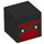 LEGO Black Square Minifigure Head with Ninja Face (1021 / 19729)