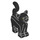 LEGO Noir Standing Chat avec Longue Queue avec Vert Yeux et Gris Nez (80829 / 103938)