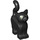 LEGO Noir Standing Chat avec Longue Queue avec Vert Yeux et Gris Nez (80829 / 103938)