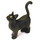 LEGO Black Standing Cat with Long Thin Tail with Yellow Eyes (6175 / 83554)