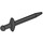 LEGO Black Sword with Pointed Tip with Thick Crossguard (18031)