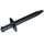 LEGO Black Sword with Pointed Tip with Thick Crossguard (18031)