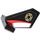 LEGO Black Tail 2 x 3 x 2 Fin with Gold Emblem on both sides Sticker (35265)