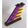 LEGO Black Tail 4 x 1 x 3 with Purple and Yellow Marking Sticker (2340)