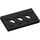 LEGO Black Technic Plate 2 x 4 with Holes (3709)