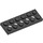 LEGO Svart Technic Plate 2 x 6 med Hull (32001)