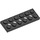LEGO Black Technic Plate 2 x 6 with Holes (32001)