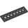 LEGO Black Technic Plate 2 x 8 with Holes (3738)