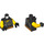 LEGO Noir Teen Wu Minifig Torse (973 / 76382)