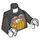 LEGO Svart The Pingvin med Lavendel Ben og Bright Waistcoat Minifigur Overkropp (973 / 76382)