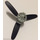 LEGO Black Three Blade Propellor with 24 Tooth Gear