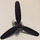 LEGO Black Three Blade Propellor with 24 Tooth Gear