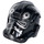 LEGO Black TIE Fighter Pilot Helmet with Interceptor Silver Markings (16386 / 87556)