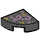 LEGO Noir Tuile 1 x 1 Trimestre Cercle avec Pink Vine et Swirls (25269 / 69441)