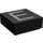 LEGO Black Tile 1 x 1 with &#039;E&#039; with Groove (11541 / 13411)