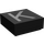 LEGO Noir Tuile 1 x 1 avec Letter K avec rainure (11555 / 13419)